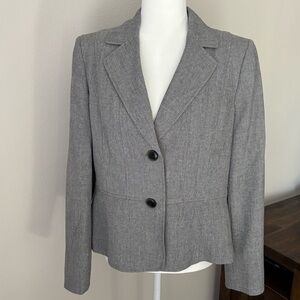 Kasper Gray Suit Jacket Blazer Size 10